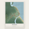 Bowers, Delaware map print, the full design