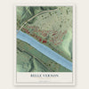 Belle Vernon, Pennsylvania map print, the full design