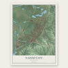 Yazoo City, Mississippi map print, the full design