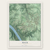 Mack, Ohio map print, the full design