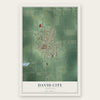 David City, Nebraska map print, the full design