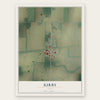 Kirby, Ohio map print, the full design