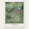 Appleton, Minnesota map print, the full design