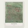 Olivette, Missouri map print, the full design