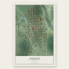 Ansley, Nebraska map print, the full design