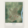 Nyssa, Oregon map print, the full design