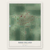 Bird Island, Minnesota map print, the full design