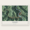 Gilbert, West Virginia map print, the full design