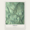 Ossian, New York map print, the full design