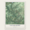 East Bradford, Pennsylvania map print, the full design