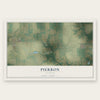 Pierron, Illinois map print, the full design