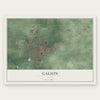 Galion, Ohio map print, the full design