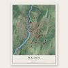 Walden, New York map print, the full design