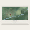 Byron, Wyoming map print, the full design