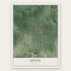 Upton, Kentucky map print, the full design