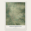 South Mountain, Texas map print, the full design