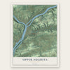 Upper Augusta, Pennsylvania map print, the full design