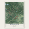Robbinsville, New Jersey map print, the full design