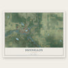 Dunnellon, Florida map print, the full design