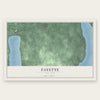 Fayette, New York map print, the full design