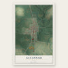 Savannah, Ohio map print, the full design