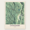 Londonderry, Vermont map print, the full design