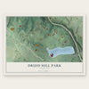 Druid Hill Park, Maryland map print, the full design