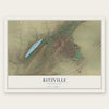Ritzville, Washington map print, the full design