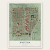 Whittier, Minnesota map print, the full design