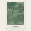 Homer, Midland County, Michigan map print, the full design