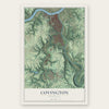 Covington, Kentucky map print, the full design