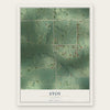 Stoy, Illinois map print, the full design