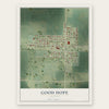 Good Hope, Illinois map print, the full design