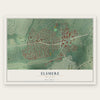 Elsmere, Delaware map print, the full design