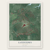 Eatontown, New Jersey map print, the full design