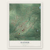Rainier, Washington map print, the full design