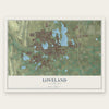 Loveland, Colorado map print, the full design