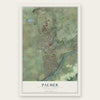 Palmer, Pennsylvania map print, the full design