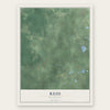 Reid, Wisconsin map print, the full design