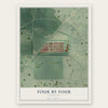 Four By Four, Maryland map print, the full design