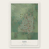 Loa, Utah map print, the full design