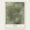 Bangs, Texas map print, the full design