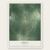 Utica, Mississippi map print, the full design