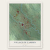 Village of Camden, New York map print, the full design