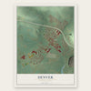 Denver, Pennsylvania map print, the full design