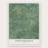 Upper Freehold, New Jersey map print, the full design
