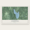 Caledonia, Alcona County, Michigan map print, the full design