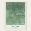 Big Creek, Michigan map print, the full design