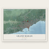 Grand Marais, Minnesota map print, the full design