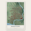 Middletown, Dauphin County, Pennsylvania map print, the full design